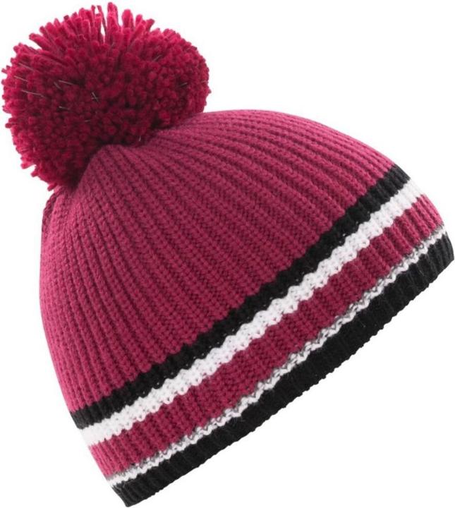 Actual product image Trespass LIT children's pom pom cap with reflective effect