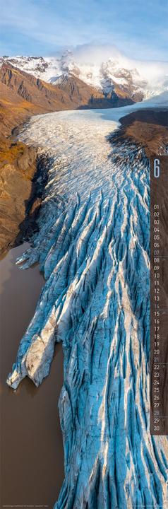 Actual product image Terra Kalender 2026 (33 x 100 cm, Hardcover, English, Spanish, French, German)