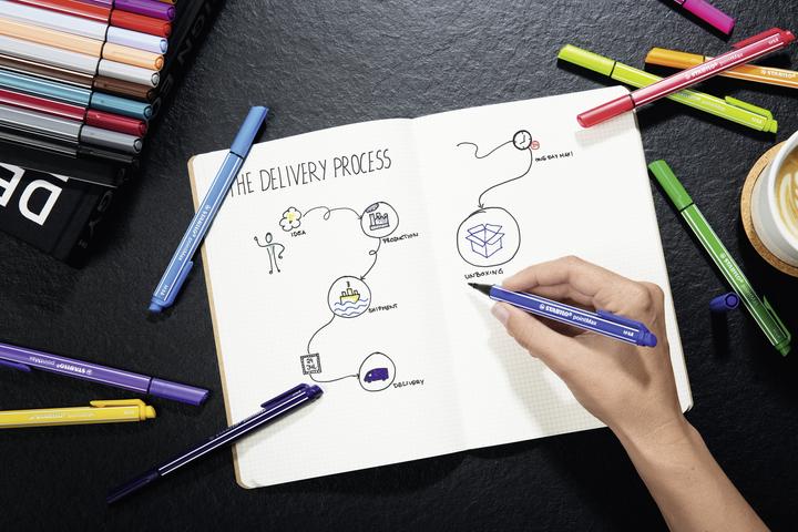 Actual product image STABILO pointMax felt tip pen (Black grey, 1 x)