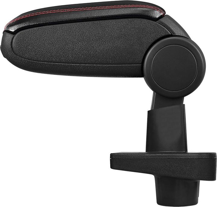Actual product image Pro-Tec Centre armrest Renault Clio 4 with storage compartment imitation leather black with red stitching