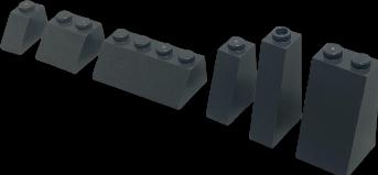 Image du produit LEGO MOC Tuiles gris clair/gris foncé mélangées - Construire montagne/rocher - NOUVEAU! Quantité 1 (LEGO Classic)