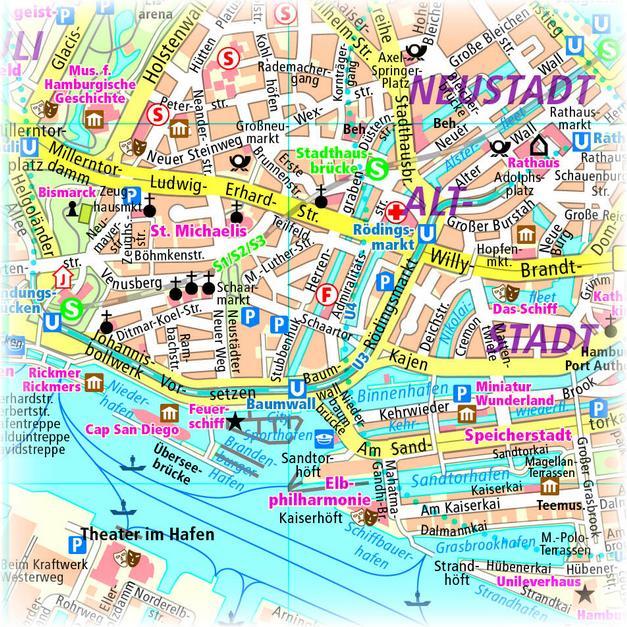 Actual product image Hamburg. City map 1:18 000 18000