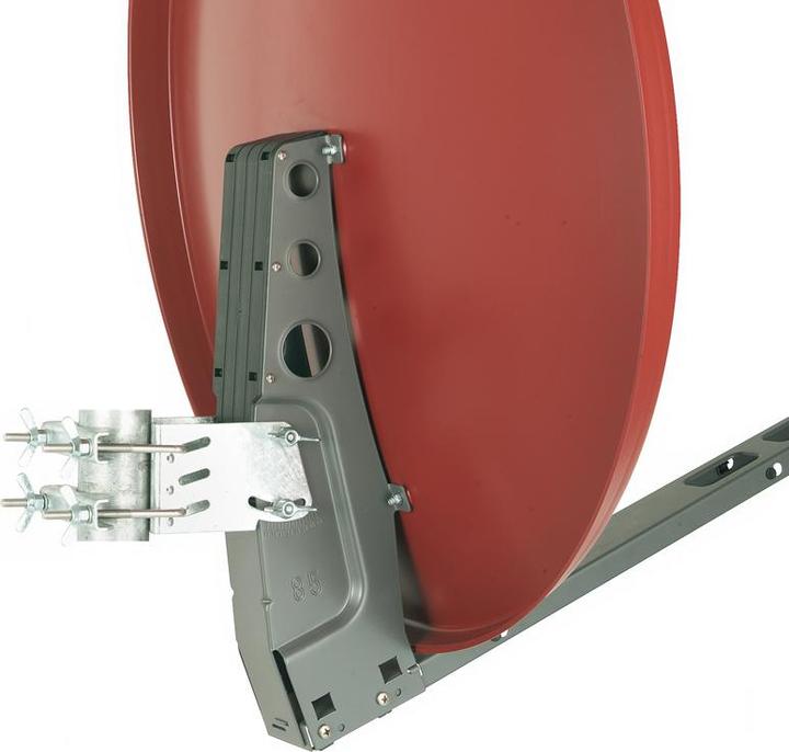 Produktbild Kreiling KR AE 85 PROFIplus - 1275MHz - 39,5 dBi - Rot - Aluminium - 85 cm - 6,36 kg (Flachantenne, 39.50 dB, DVB-S / -S2)