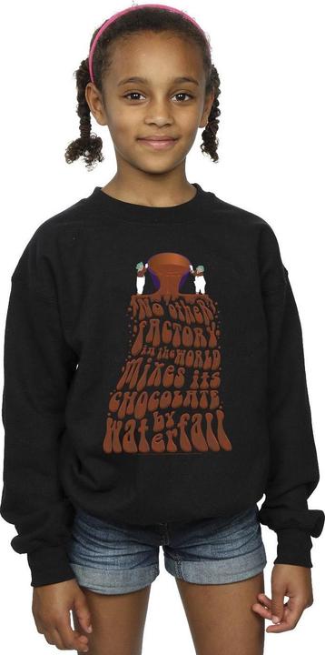 Actual product image Willy Wonka & the Chocolate Factory Girls Chocolate Waterfall Sweatshirt (152, 158)