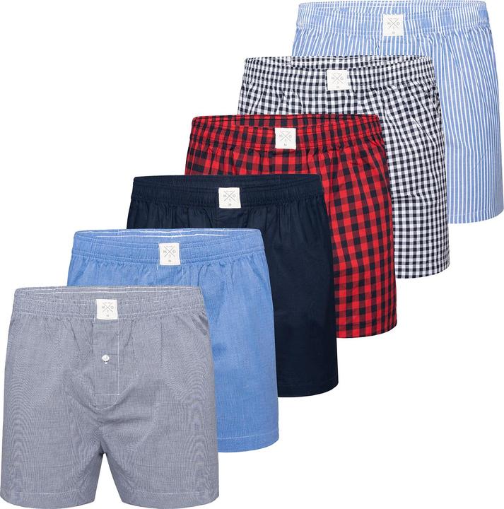 Actual product image Mg-1 Woven Boxer Shorts Casual Loose Fit - 7039 (XXL, pack of 6)