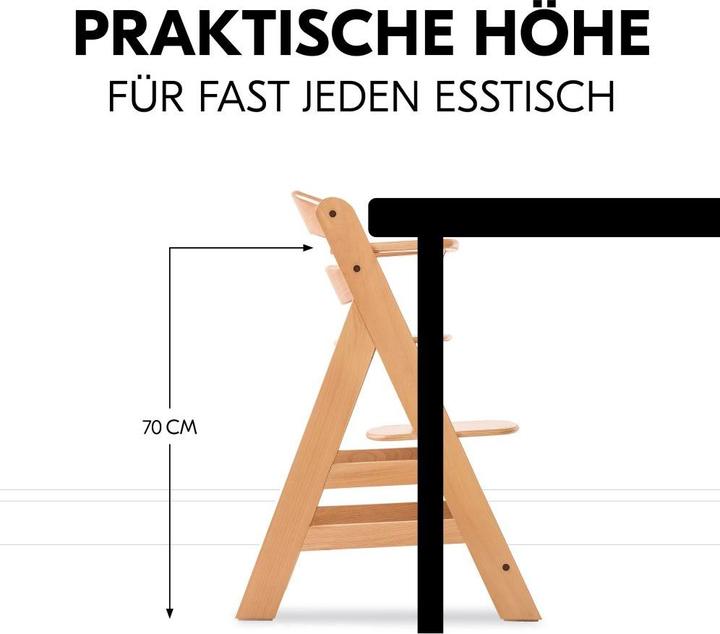 Produktbild Hauck Hochstühle Hochstuhl Alpha Plus Natur im Sparset - inkl. (Hochstuhl)