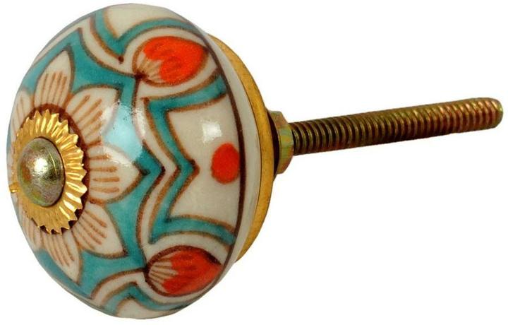 Produktbild Tranquillo Möbelgriff handgemacht, Ø 4 cm, Mehrfarbig/Gold