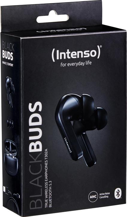Actual product image Intenso Black Buds T300A (ANC, 2 h, Cable)
