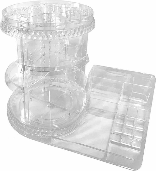 Produktbild IKO ORGANIZADOR MAQUILLAJE girarotio con estantes #transparente