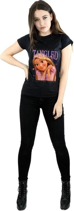 Actual product image Disney Womens/Ladies Tangled Rapunzel Montage Cotton T-Shirt (S)