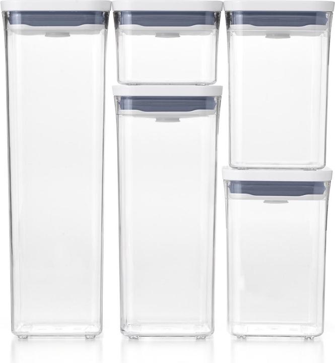 Immagine prodotto OXO Set di contenitori Promo GG Pop, 5 pezzi, 2.1L, 1.6L, 2x 1L, 0.4L (2.10 l)