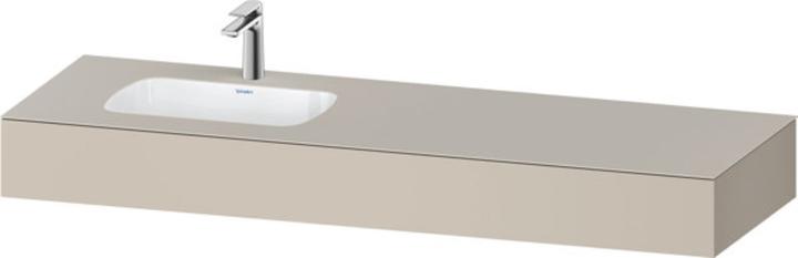 Image du produit Duravit Qatego lavabo encastré avec console, 1600x550x170mm, vasque à gauche