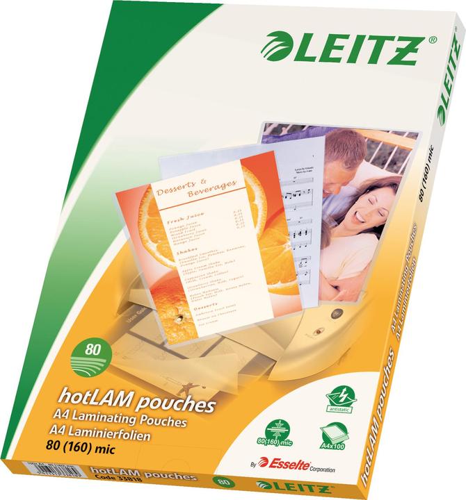 Produktbild Leitz Heisslaminierfolien A3 (A3, 100 Stück, 80 µm)
