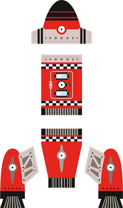 Actual product image Djeco tap tap space travel