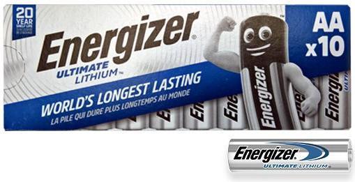 Actual product image Energizer Ultimate Lithium (10 pcs., AA, 3000 mAh)