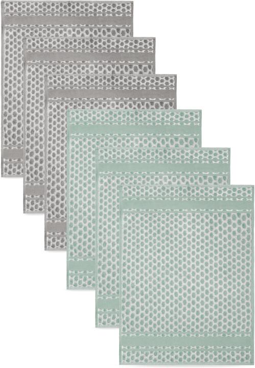 Aspero 6 Frottee Baumwoll Geschirrtücher (50 x 70 cm)
