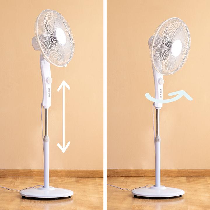 Actual product image InnovaGoods Floor fan with alternating current - 110-138 cm - Timer - 45 W