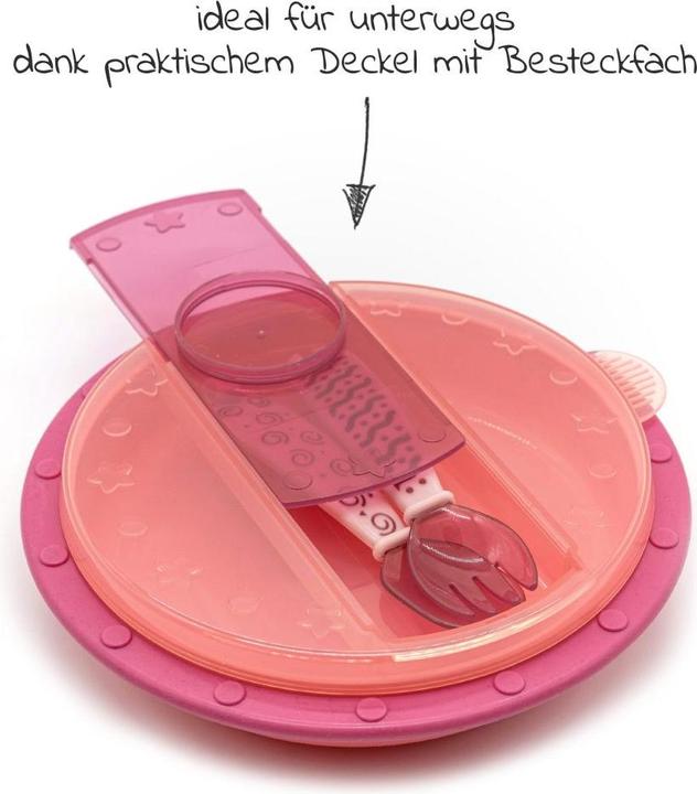 Produktbild NUK Kindergeschirr-Sets 4-tlg. Set für unterwegs inkl. Babyteller mit Besteck