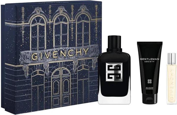 Produktbild Givenchy Weihnachtsbox Gentleman Society Silver 100ml Duschgel 75ml Reisespray 12.5ml (Manicure set)