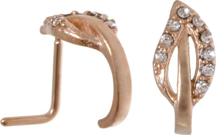 Image du produit Bijouteria Piercing nez (Cristallin, Revêtement PVD (couleur or), Acier chirurgical 316L)
