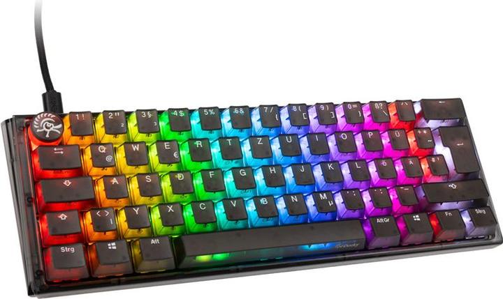Image du produit Ducky One 3 Aura Black Mini Gaming Keyboard, RGB LED - MX-Speed-Silver (DE, Filaire)