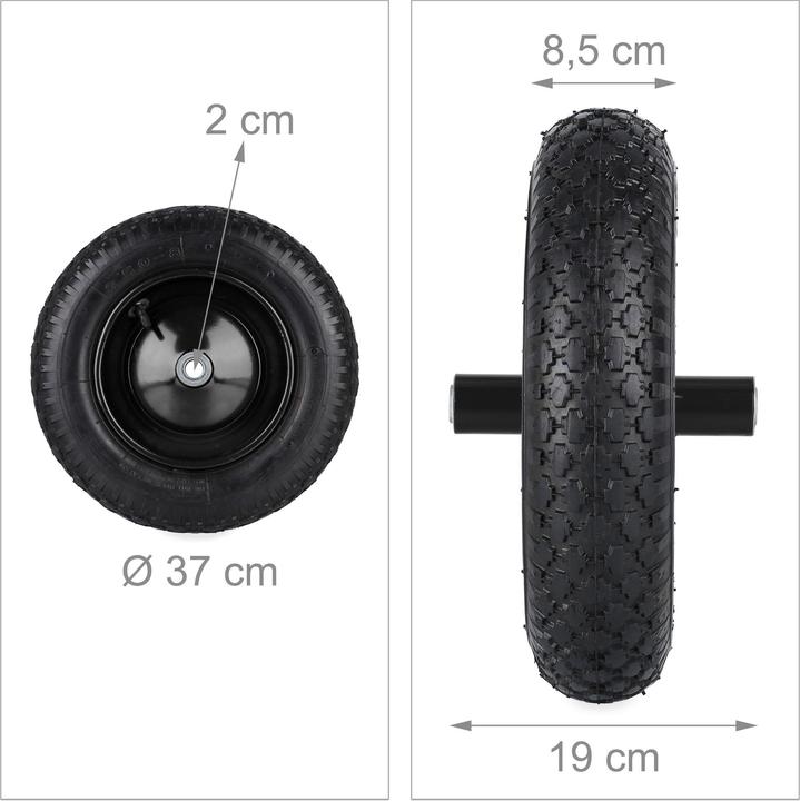 Actual product image Relaxdays Wheelbarrow wheel