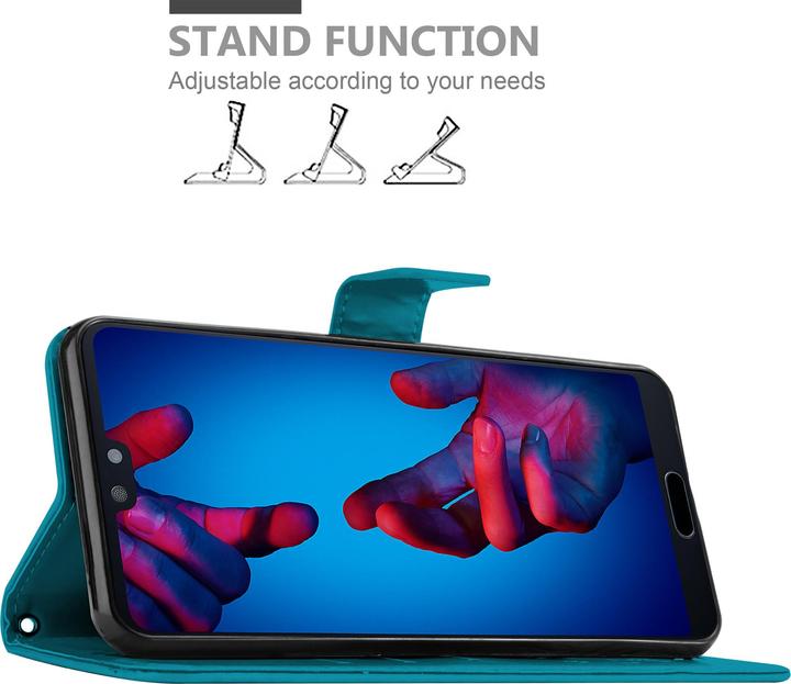 Image du produit Cadorabo Couverture du livre de fleurs (Huawei P20)