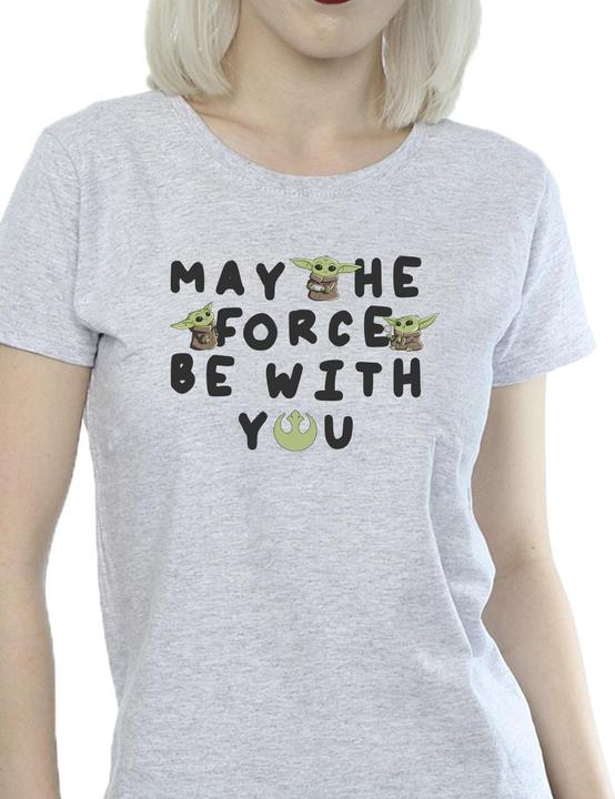 Immagine prodotto Star Wars The Mandalorian Grogu May The Force Be With You Maglietta Donna (XL)