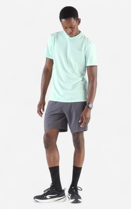 Immagine prodotto Kalenji Short de running respirant Homme - KIPRUN Run 500 Dry Gris (XL)
