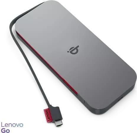 Produktbild Lenovo GO Wireless Power Bank 10000 mAh, Thunder Black, 258 g, 15 W (10000 mAh, 30 W, 38.50 Wh)
