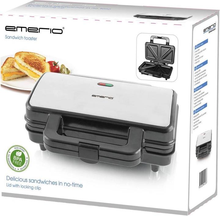Actual product image Emerio Sandwich toaster 2-slice toaster Sandwich plates