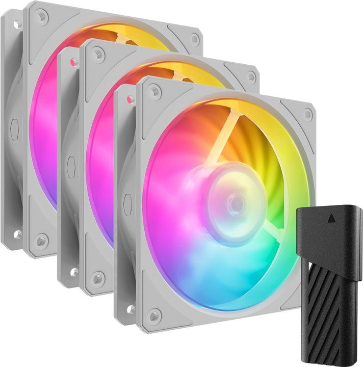 Produktbild Cooler Master CooMas Mobius 120P ARGB 3-Pack White
