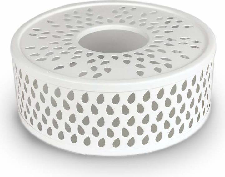 Actual product image Creano White "Leaf" teapot made of stainless steel with tealight holder