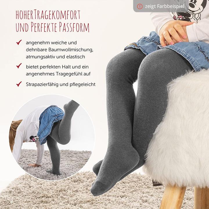 Produktbild La Loona LaLoona Baby-Strumpfhosen Strumpfhose 4er Pack - Rosa Weiss - (86/92)