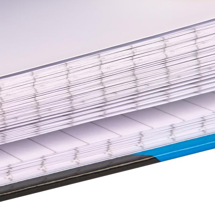 Produktbild Idena Kladde A4 liniert schwarz blau FSC-Mix (A4, Liniert, Harter Einband)