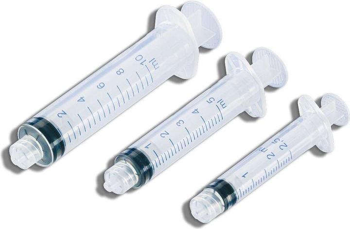 Actual product image Servoprax Mediware disposable syringes