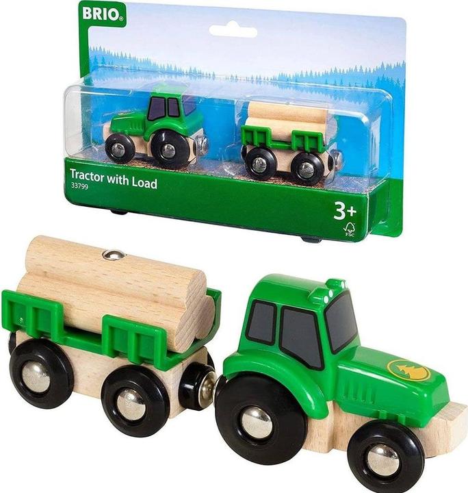 Actual product image Brio Wooden tractor with load