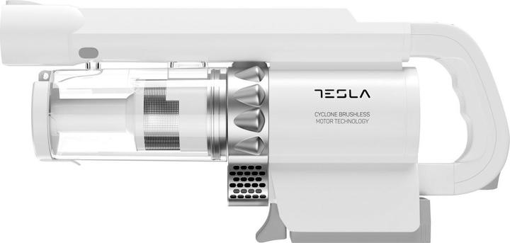 Image du produit Tesla HS300WX Steelstofzuiger /u0026 Elektrische bezem Zakloos 0,2 l 200 W Grijs, Wit