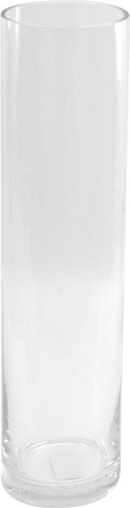 Casativo Premium Glasvase Zylinder mit geschliffenem Rand, 10 x 40 cm (1 x, 10 x 40 cm)