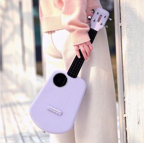 Actual product image Popu Music Ukulele Populele 2 Silver (Acoustic)