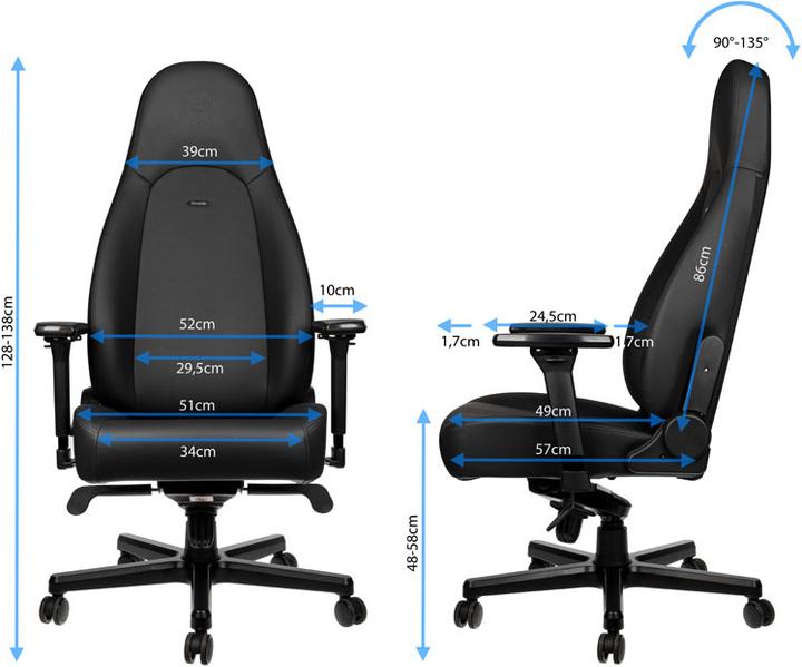 Produktbild noblechairs ICON - Black Edition