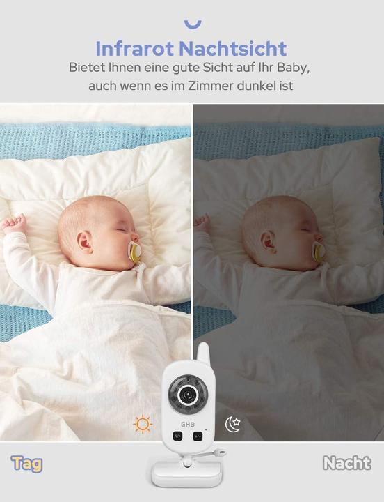 Image du produit GHB Babyphone mit Kamera und ECO-Modus (Vidéo et audio)