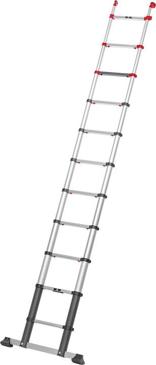 Immagine prodotto Hailo FlexLine, scala telescopica di sicurezza in alluminio, 11 pioli (Scala singola, 99 cm)
