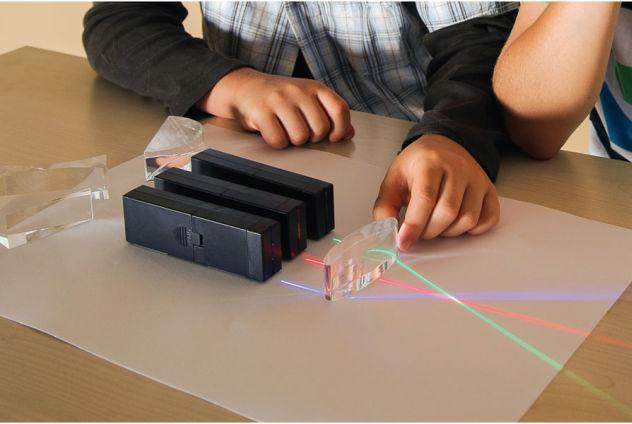 Actual product image Betzold LED spotlight in red, green and blue