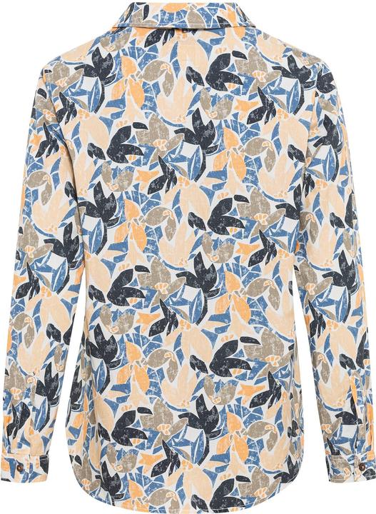 Camel Active Langarm Schlupfbluse aus reiner Baumwolle