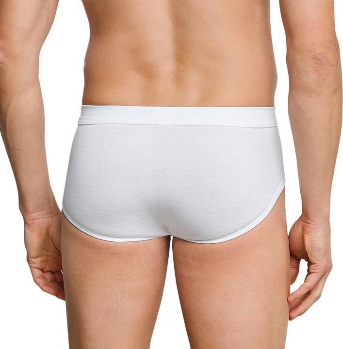Image du produit Schiesser Lot de 4 slips de sport à fines côtes Cotton Essentials (L, paquet de 4)