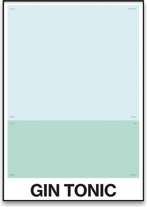 Immagine prodotto Plakativ GIN TONIC Poster A1 (59,5 x 84 cm)