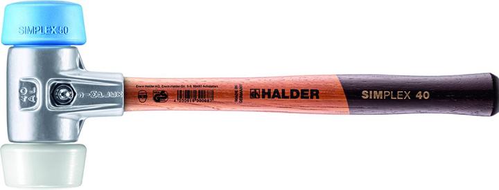 Halder Soft faced hammer 430 50mm TPE soft/superplastic AL housing simplex (430 g)