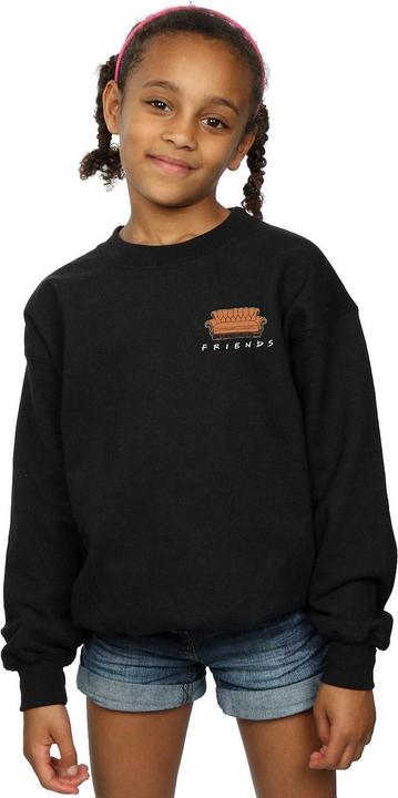 Actual product image Friends Girls Couch Breast Print Sweatshirt (128)