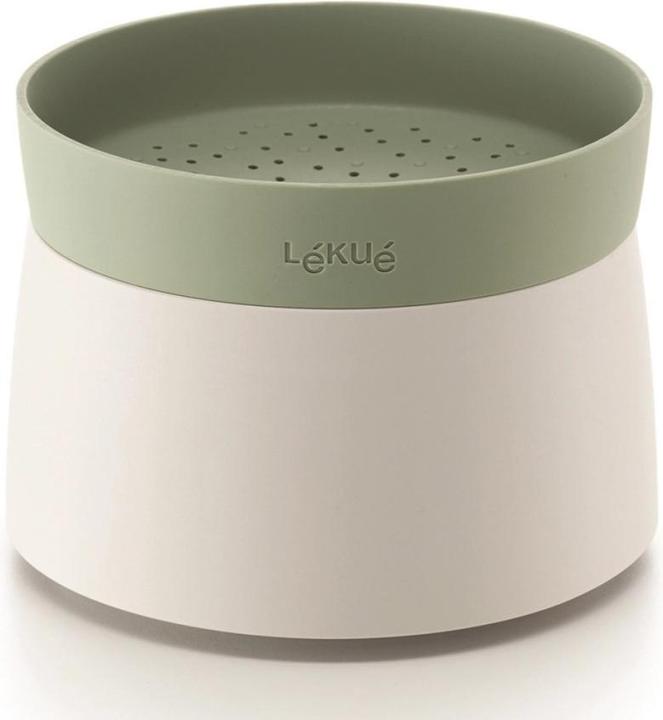 Actual product image Lékué Quick rice and quinoa cooker, green/white 17.8x13 cm